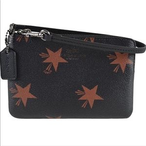 Coach Star Canyon Print Coated Canvas Corner Zip Wristlet Wallet